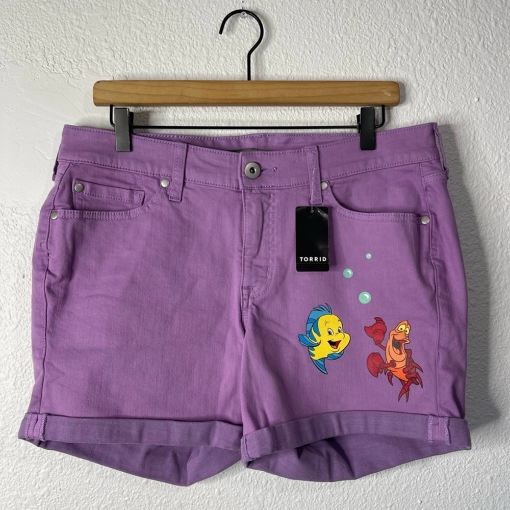 Torrid Purple Women's Shorts with Cartoon Print